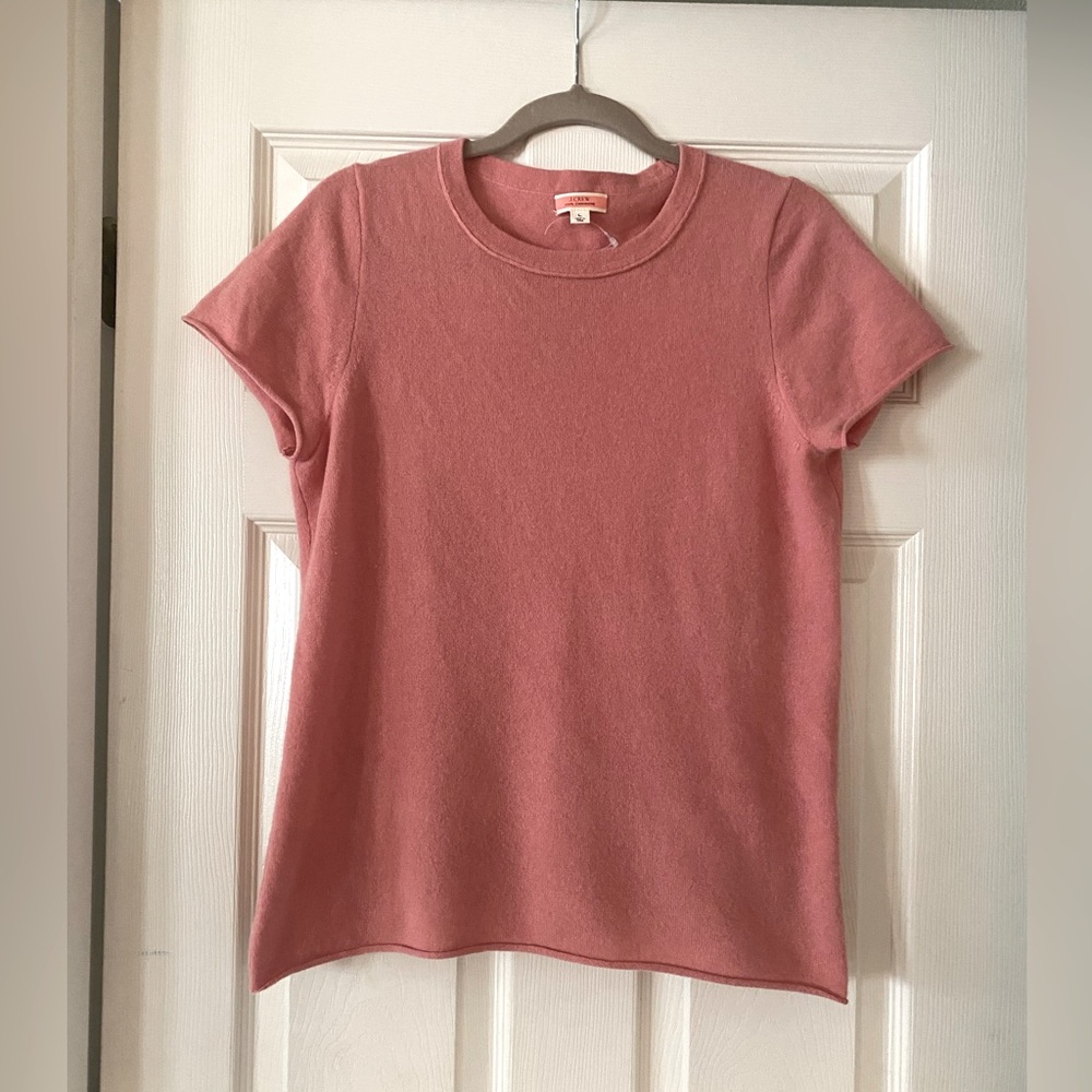 J Crew Relaxed Cashmere Tee Shirt